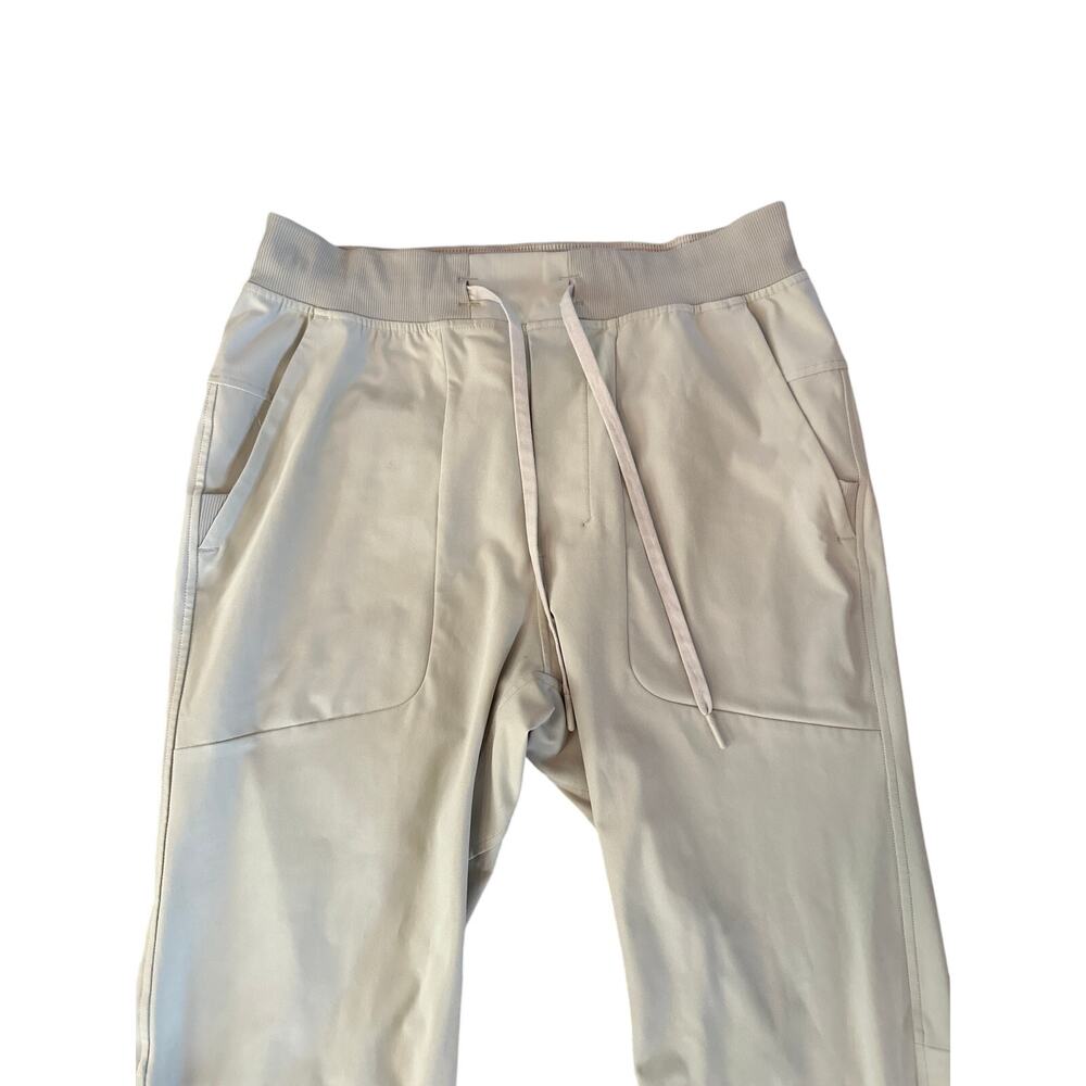 Men M Lululemon Athletica ABC Jogger Woven Air Riverstone Pants Stretch Travel - Picture 2 of 7